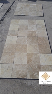 Durango Paredon Travertine 12x12x3/8", Beige Travertine Tiles & Slabs Mexico