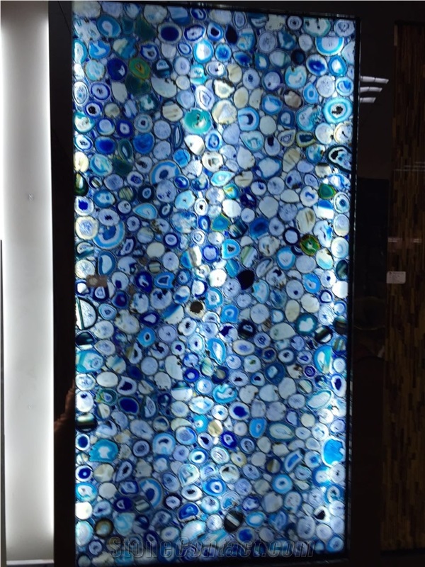 Blue Agate Slab,Gemstone Slab/Semiprecious Stone
