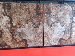 Delicatus Gold Granite Slabs & Tiles, Brazil Yellow Granite
