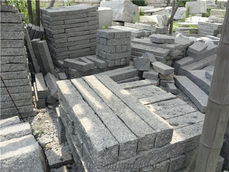 G603 Grey Granite Palisade,All Sides Pineapple Palisade