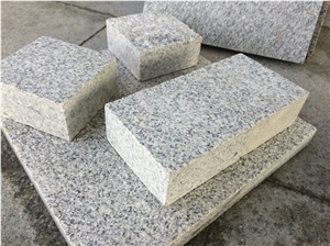 G603 Silver White Granite Flamed Cobble Stone,Natural Split Cube Stone