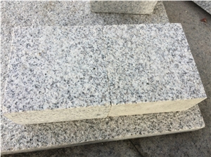G603 Silver White Granite Flamed Cobble Stone,Natural Split Cube Stone