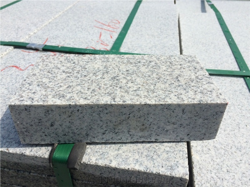 G603 Silver White Granite Flamed Cobble Stone,Natural Split Cube Stone