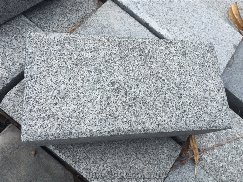 G654 Dark Grey Cobble Stone,Flamed Top Cube Stone,Paving Stone
