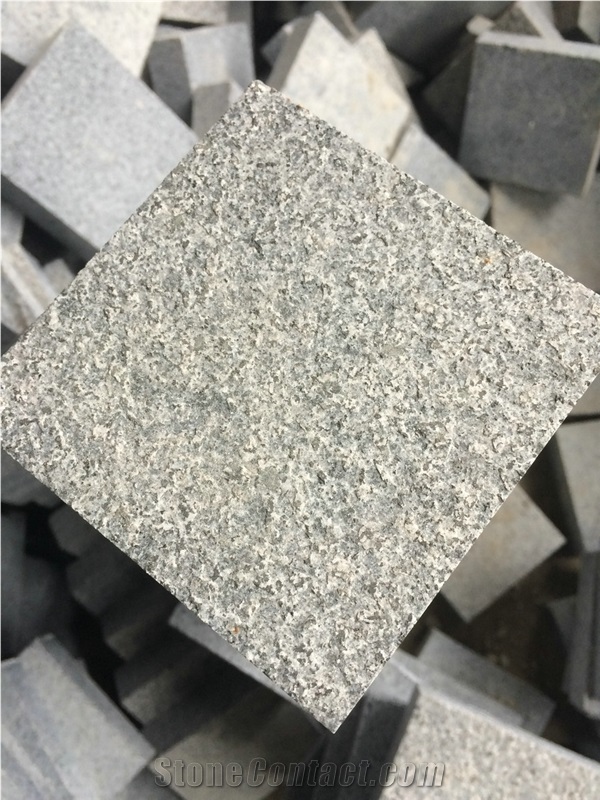 G654 Grey Granite Flamed Cobble Stone,Paving Stone