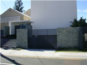 Green Slate Cultured Stone,Ledge Stone for Wall Cladding