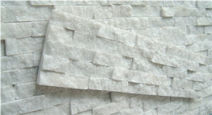 Pure White Natural Quartzite Cultured Stone,Corner Stone