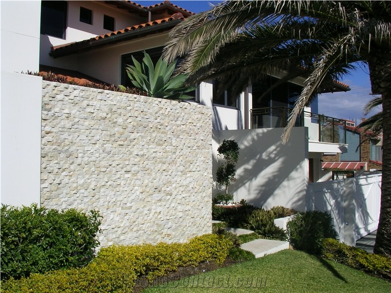 Pure White Natural Quartzite Cultured Stone,Corner Stone