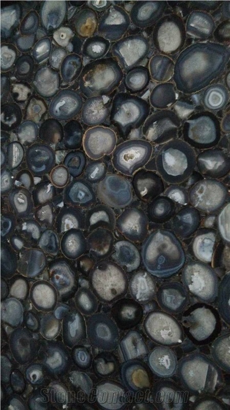 Semi Prcious Slab,Blue Agate Slab,Gemstone Slab