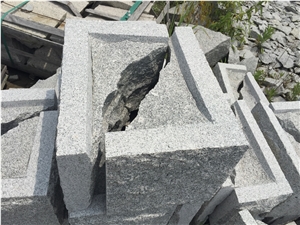 Wall Corner Stone, G603 Grey Granite Mushroom Stone