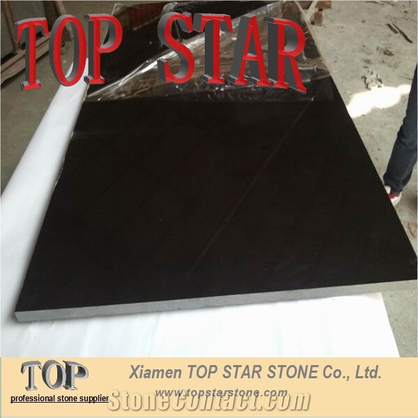 High Quality Polished China Absolute Black Granite Tile & Slab Cut to Size