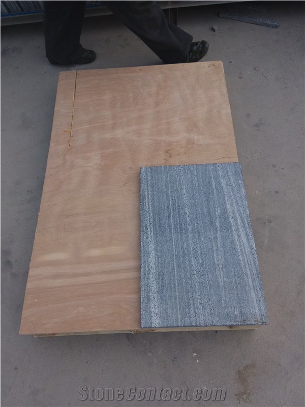 G302 Wood Grain Granite Sea Wave Grey Granite Slabs