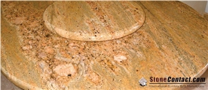 Round Worktops, Round Kitchen Desk Tops, Gold Color Tops, Bench Tops, Kitchen Countertops, Custom Countertops, Kitchen Bar Top, Island Tops, Worktops