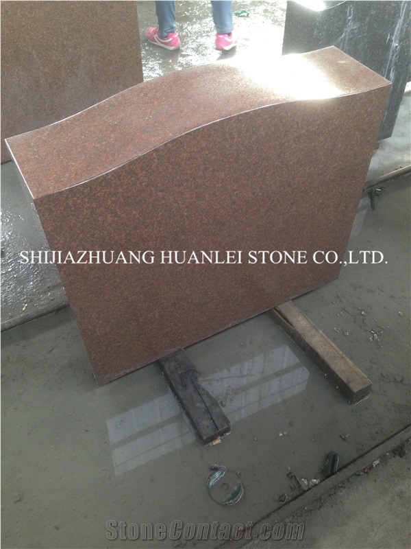 Red Granite Tombstone & Monuments, Red Gravestone in Hebei ,Westen Style Memorial,America Headstone, Best Price, Supreme Quality