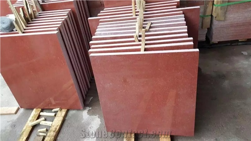 Asian Red Granite Tiles Wall Clading Sichuan Red Granite