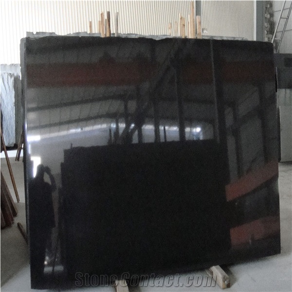 China Nero Assoluto Granite Slab Cut to Size Tile ,Shanxi Black Granite