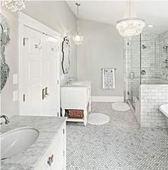 Bianco Carrara Marble Bath Countertops, White Marble Counter Tops