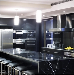 Nero Marquina Marble Kitchen Countertops, Black Marble Counter Tops, Table Tops