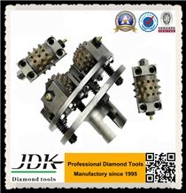 30 Tips Diamond Bush Hammer Roller for Stone Lichi Surface Finishing
