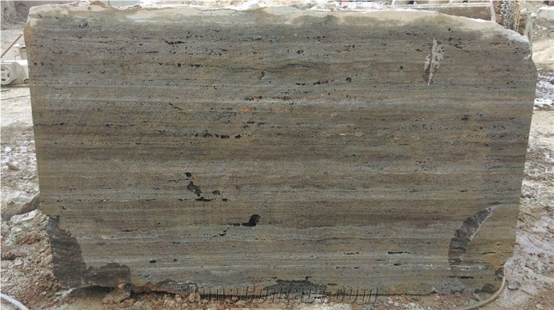 Titanium Travertine Blocks, Grey Travertine Blocks