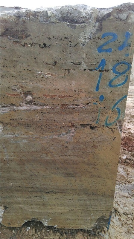 Titanium Travertine Blocks, Grey Travertine Blocks