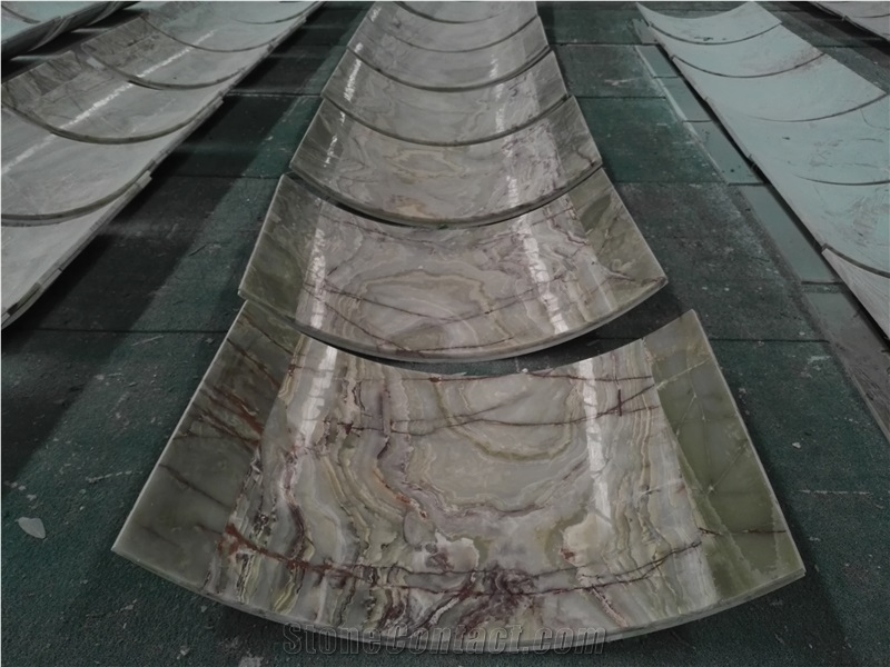 Pakistan Green Jade Polished Arc Plate / Onyx, Dome Mouldings , Ogee Moldings,Bullnose Moldings,Trim