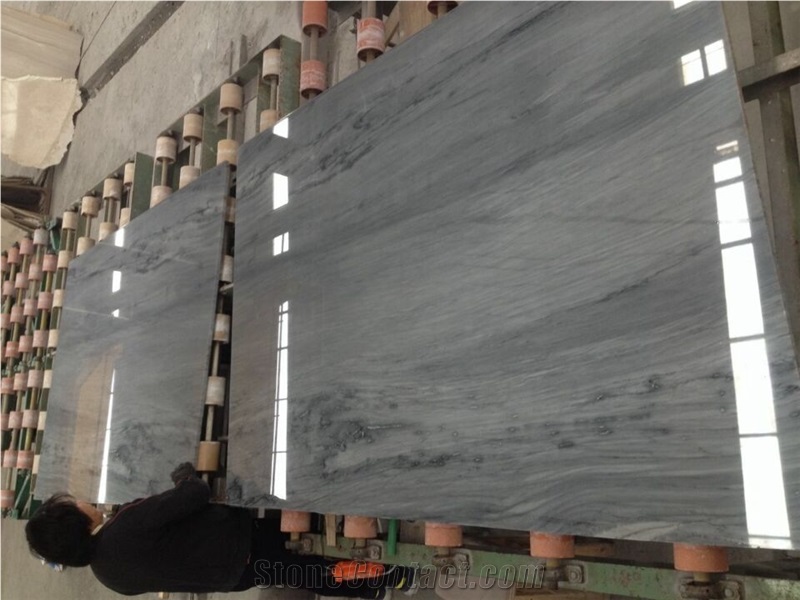 Chinese Bardiglio Imperial Marble Tiles and Slabs