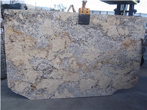 Delicatus Gold Granite Slabs & Tiles, Brazil Yellow Granite