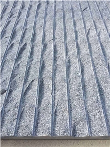 Rough Dark Grey G654 Granite Tiles Waterflow
