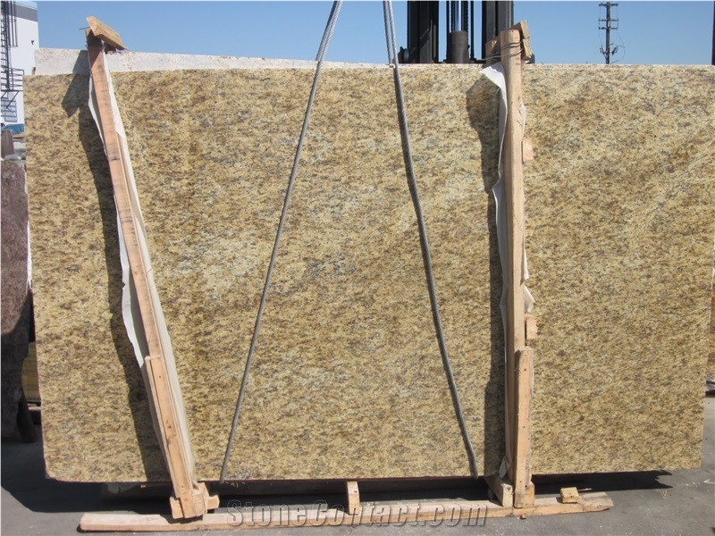 Santa Cecilia Light Granite Slabs & Tiles, Brazil Yellow Granite