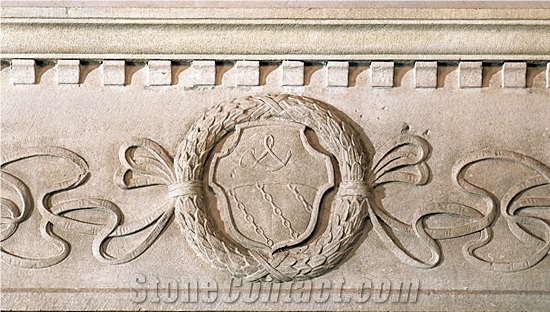 Pietra Serena sandstone engravings, grey sandstone wall etchings