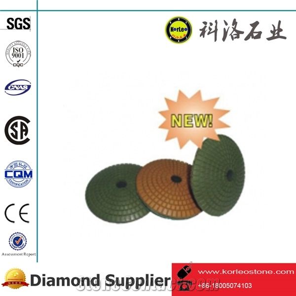 Convex Diamond Polishing Pad