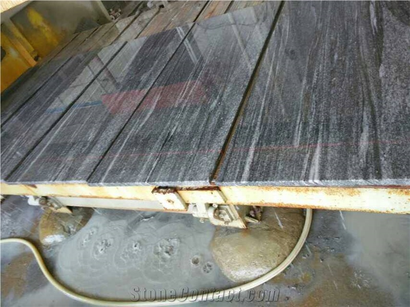 China Black Granite / Fantasy Wood / Interesting Veins / Fantasy Granite Tiles for Walling and Flooring