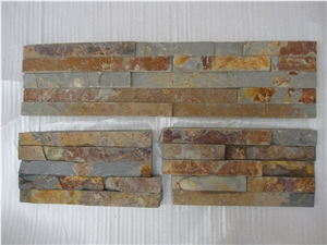 China Rusty Slate Stacked Stone,Cultured Stone,Ledge Stone for Wall Cladding Stone