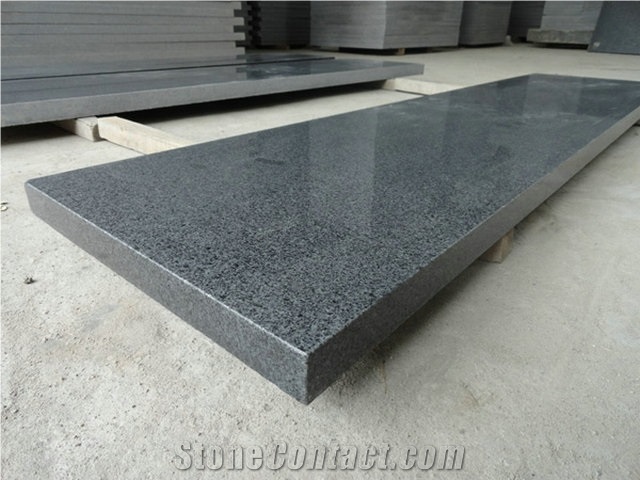G654 Granite / Padang Dark / Dark Grey Polished Tiles, China Grey Granite