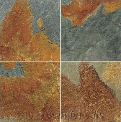 Slate Stone,Slate Tiles, Slate Flooring, Slate Floor Tile on Sale, China Rusty Slate Tiles