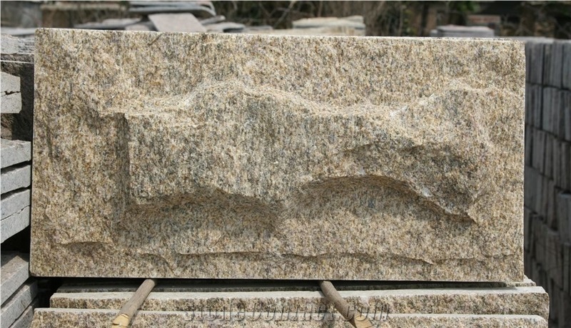 Tiger Skin Yellow Granite Mushroom Stone Wall Cladding/Granite Wall Tiles/Mushroom Stone China Tiger Skin Yellow Nature Split Surface/Buliding Stone for Wall Cladding