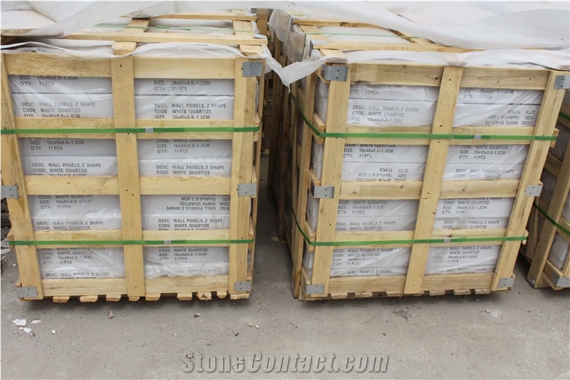 White Marble and Rainbow Sandstoned Culture Stone Panel Wall Cladding Stacked Stone