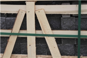 Yixian Black Granite Zijing Dark Granite Cube Stone, Cobble Stones, Competitive Prices