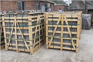 Yixian Black Granite Zijing Dark Granite Cube Stone, Cobble Stones, Competitive Prices