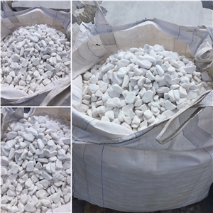 White Marble Pebbles & Gravels