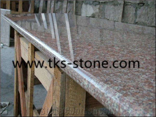 G687 Stairs,G687 Steps,G687 Granite ,China Red Granite Steps,Peach Red Granite Stari Treads