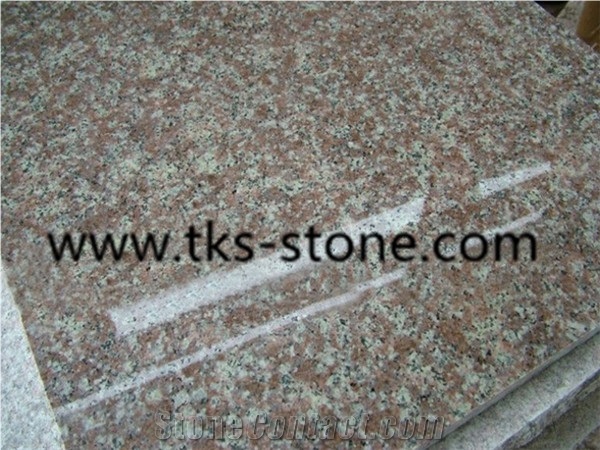 G687 Stairs,G687 Steps,G687 Granite ,China Red Granite Steps,Peach Red Granite Stari Treads