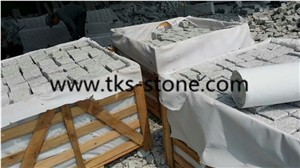 Stone Paving,Cube Stone,Small Blocks,Cobble Stone,China G603 Granite,Ice Crystal Granite,Bacuo White Granite