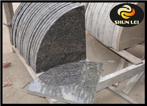 Blue Pearl Granite, Butterfly Blue Granite Soap Dish
