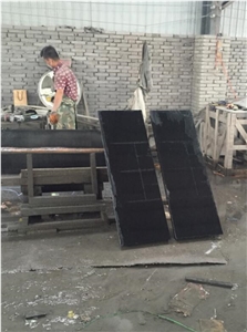 Ireland Style Shanxi Polishing Granite Fireplace Hearth Filled with Cement