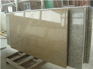 Super Shinning Brown Granite Bathroom Top China Brown Granite Bath Vanity Top