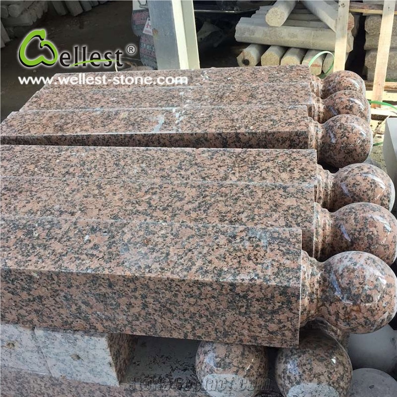 Best Selling China Natural Pink G664 Granite Balustrades for Project