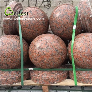 China Factory Natural Red Polished Granite Cheap Parking Stone