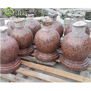 China Natural Gray Color Cheap G603 Granite Stop Ball Stone for Project